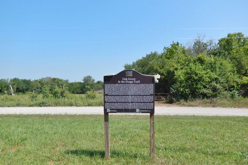 Oak Grove & the Osage Trail Marker image. Click for full size.