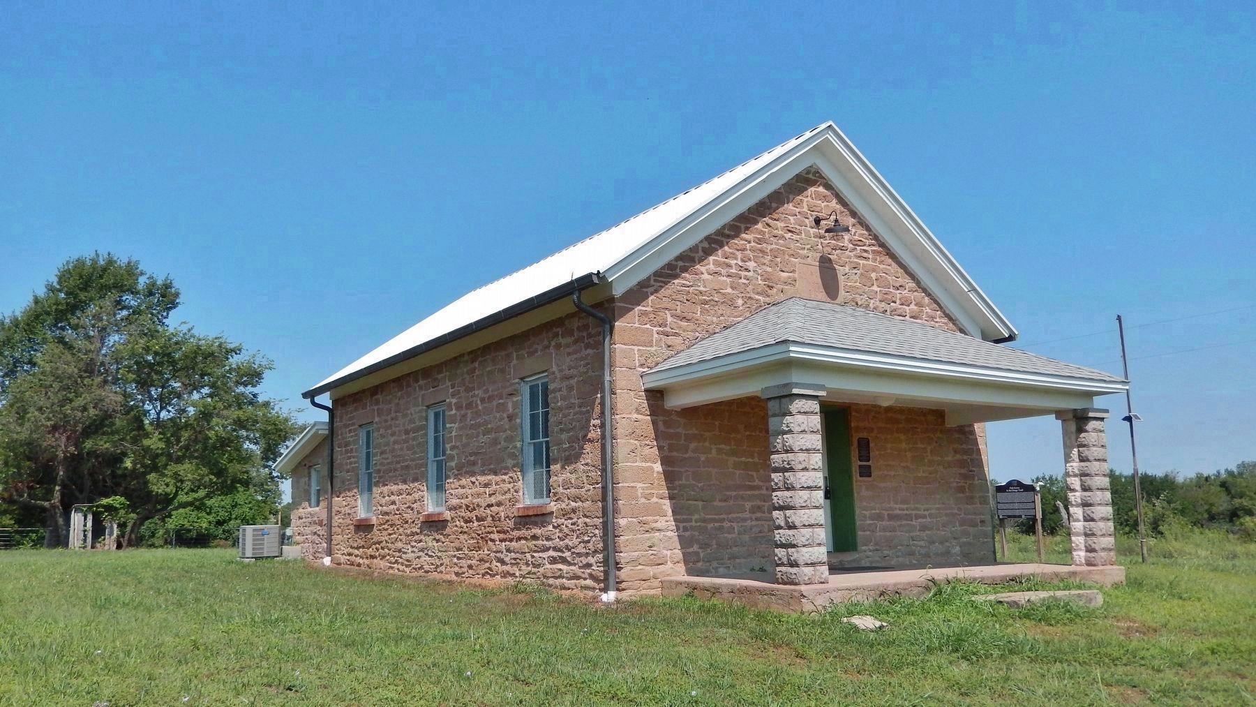 Oak Grove Schoolhouse (<i>southeast elevation  the front facade faces east</i>) image. Click for full size.