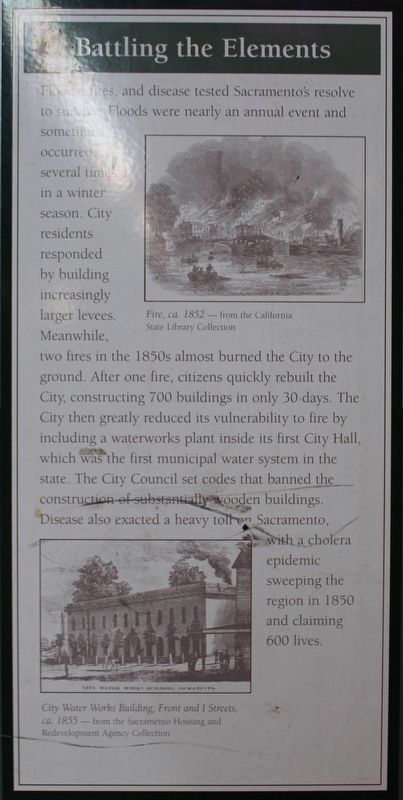 Battling the Elements Marker. Click for full size. Battling the Elements Marker image. Click for full size.