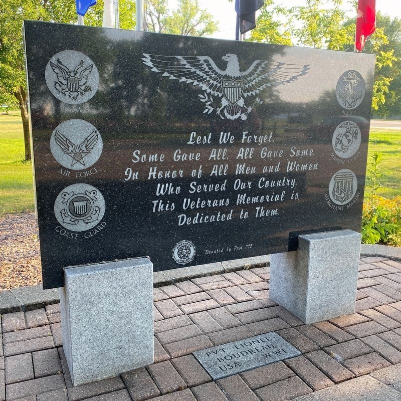 Currie Veterans Memorial Marker image. Click for full size.