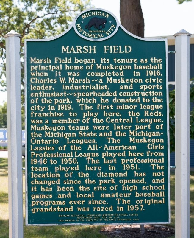 Marsh Field Marker image. Click for full size.