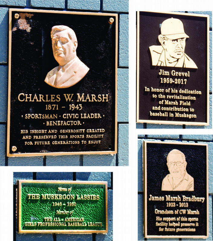 Plaques at Entrance to Marsh Field image. Click for full size.