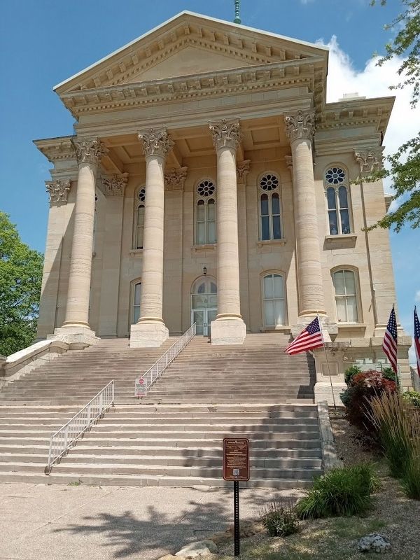 Macoupin County "Million Dollar Courthouse" Marker image. Click for full size.