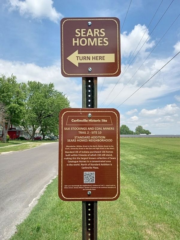 Standard Addition Sears Homes Neighborhood Marker. Click for full size. Standard Addition Sears Homes Neighborhood Marker image. Click for full size.