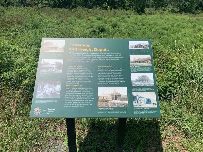 Passenger and Freight Depots Marker. Click for full size. Passenger and Freight Depots Marker image. Click for full size.