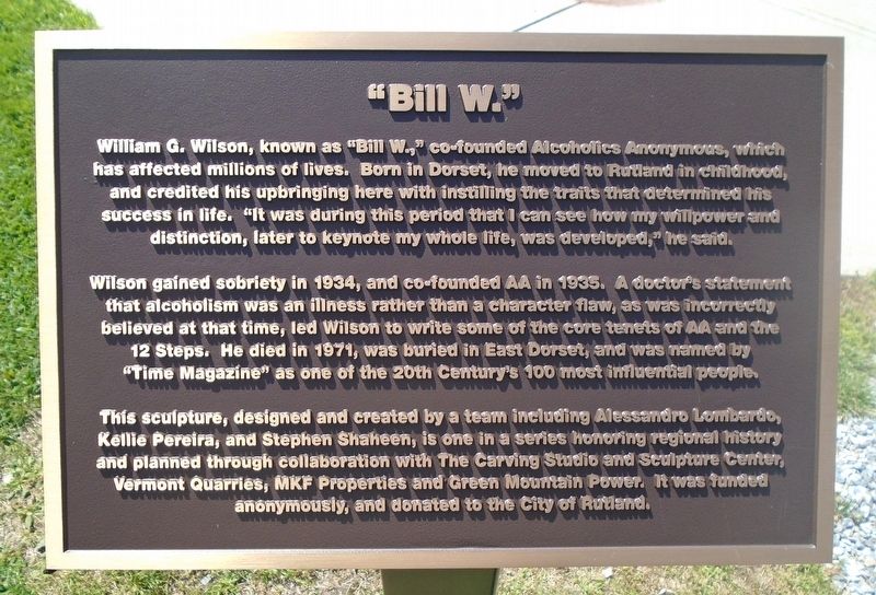 "Bill W." Marker image. Click for full size.