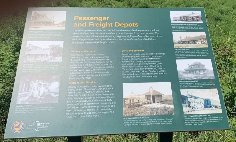 Passenger and Freight Depots Marker image. Click for full size.