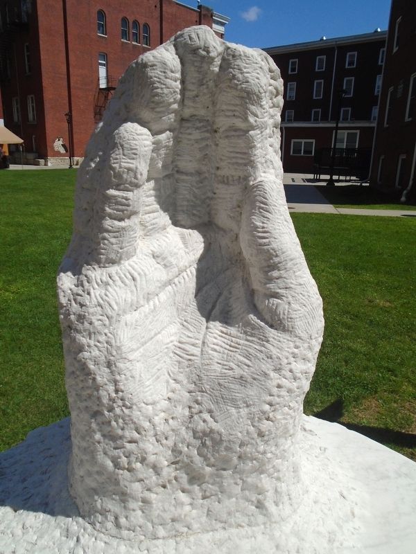 "Bill W." Sculpture (back). Click for full size. "Bill W." Sculpture (back) image. Click for full size.