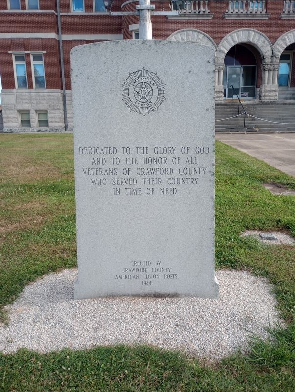 American Legion Veterans Memorial Marker. Click for full size. American Legion Veterans Memorial Marker image. Click for full size.