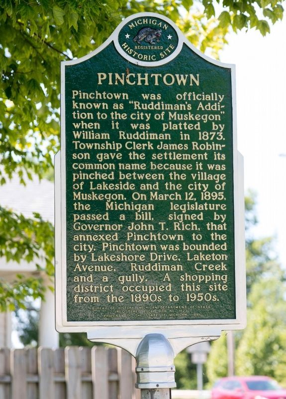 Pinchtown Marker, Side Two image. Click for full size.