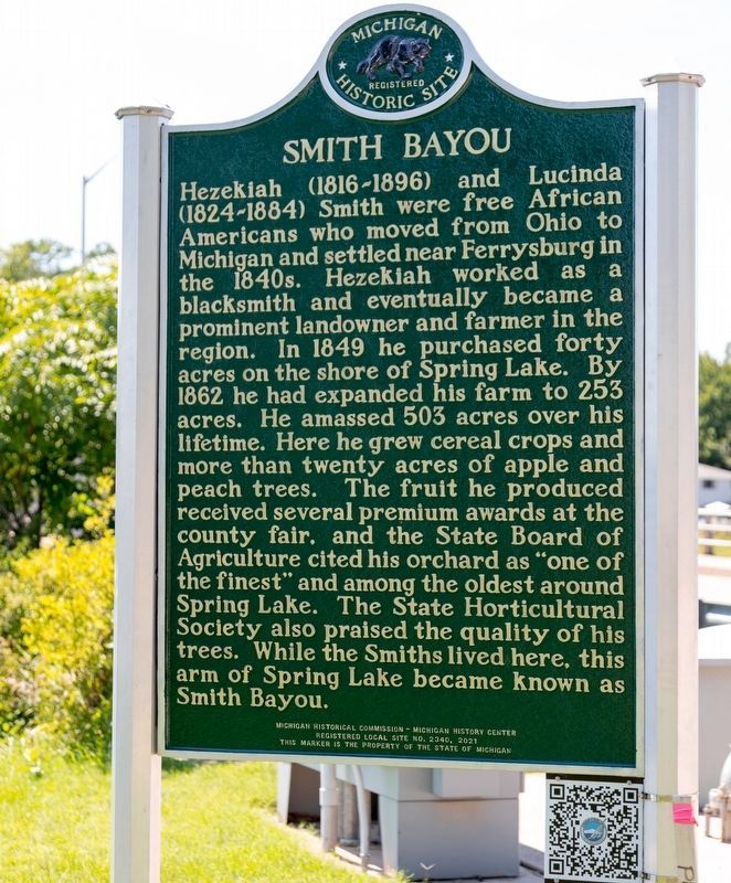 Smith Bayou side of marker image. Click for full size.