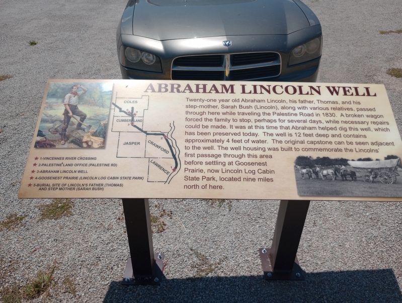 Abraham Lincoln Well Marker image. Click for full size.