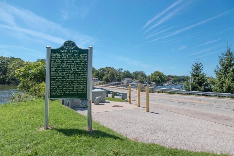 Smith Bayou / Hezekiah Smith Marker. Click for full size. Smith Bayou / Hezekiah Smith Marker image. Click for full size.