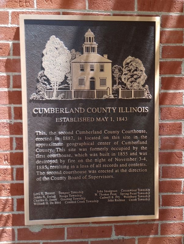 Cumberland County Illinois Marker image. Click for full size.