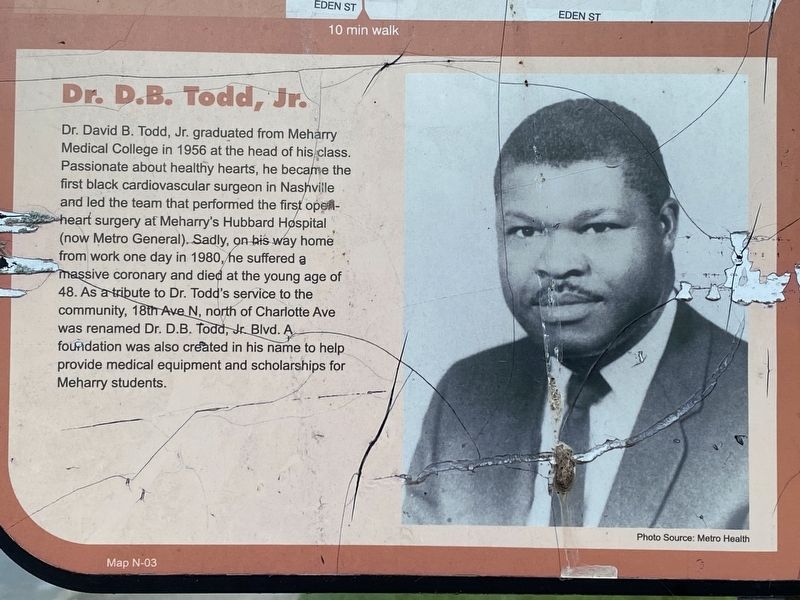 Dr. D.B. Todd, Jr. Marker image. Click for full size.