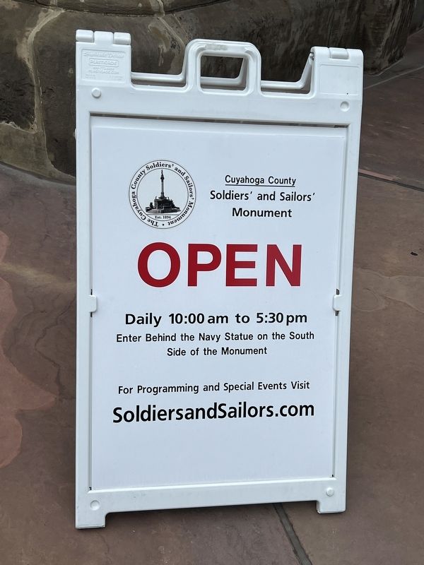 Monument hours of operation image. Click for full size.