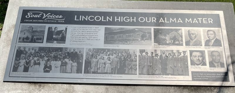 Lincoln High School Our Alma Mater Marker image. Click for full size.