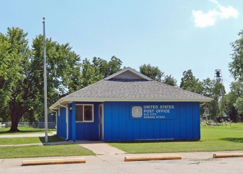 U.S. Post Office, Elk City, Kansas image. Click for full size.