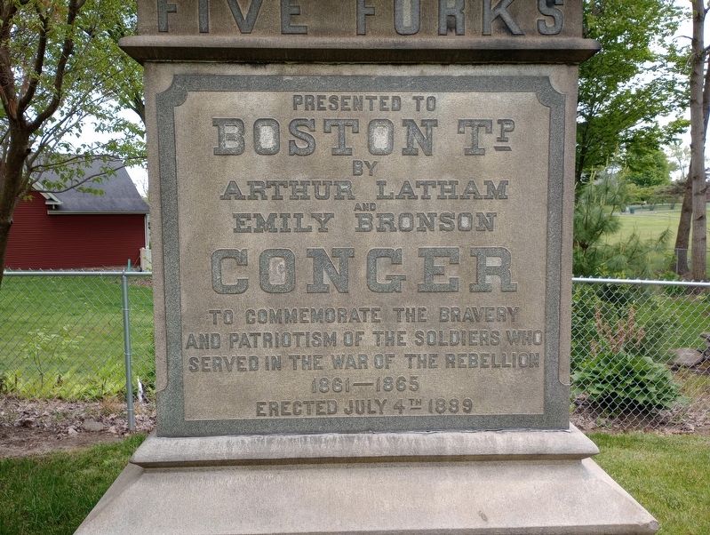 Boston Township Civil War Memorial Marker image. Click for full size.