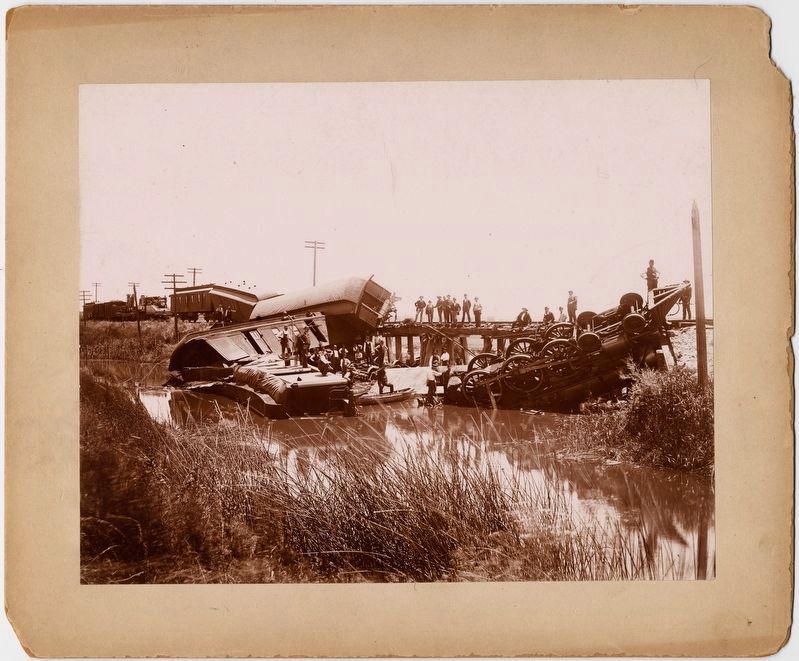 Sabotaged Train Outside Davis. Click for full size. Sabotaged Train Outside Davis image. Click for full size.