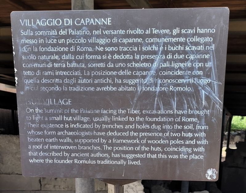 Villaggio di Capanne / Hut Village Marker. Click for full size. Villaggio di Capanne / Hut Village Marker image. Click for full size.