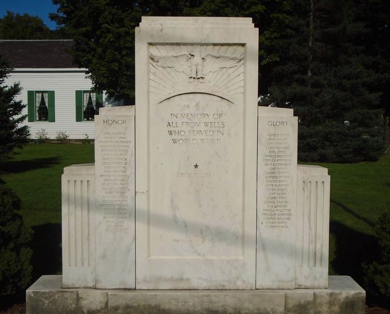 Wells World War II Memorial. Click for full size. Wells World War II Memorial image. Click for full size.