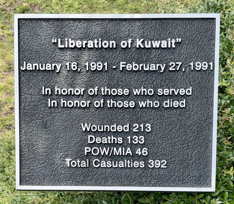Liberation of Kuwait Marker image. Click for full size.