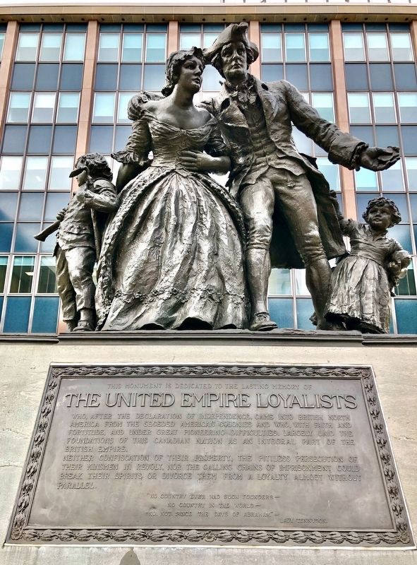 The United Empire Loyalists memorial image. Click for full size.