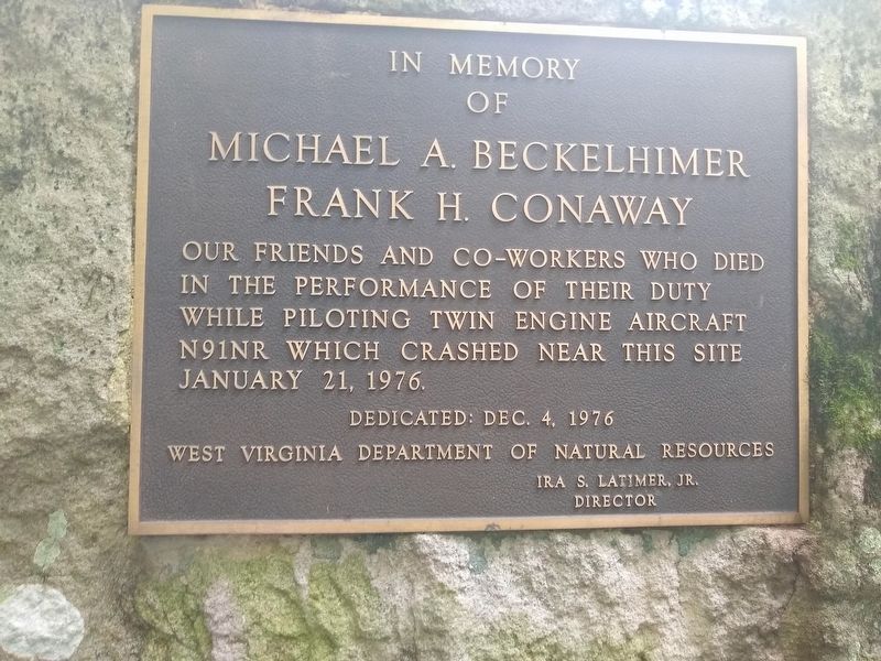 In Memory of Michael A Beckelhimer Frank H Conway Marker. Click for full size. In Memory of Michael A Beckelhimer Frank H Conway Marker image. Click for full size.