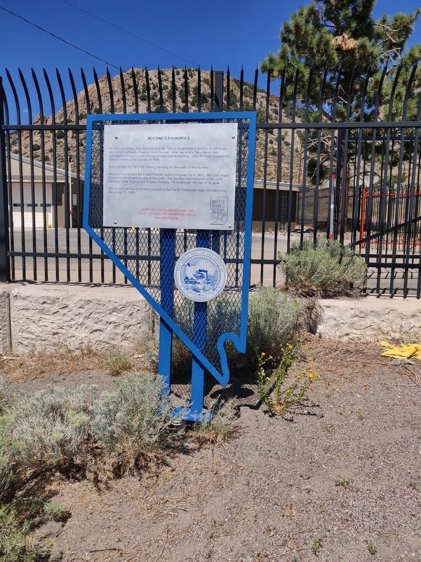 McCone's Foundries Marker. Click for full size. McCone's Foundries Marker image. Click for full size.