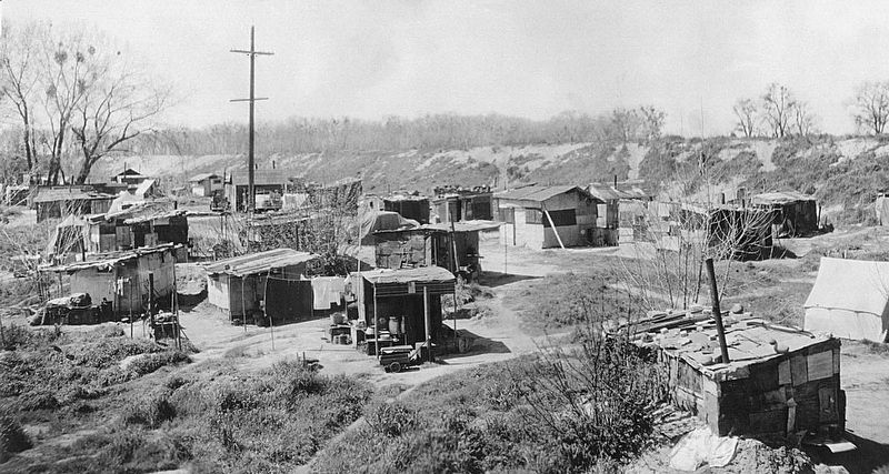 Sacramento Hooverville. Click for full size. Sacramento Hooverville image. Click for full size.