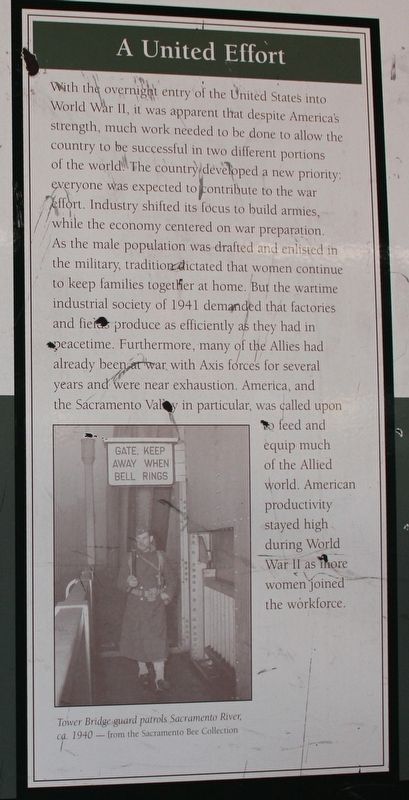A United Effort Marker image. Click for full size.