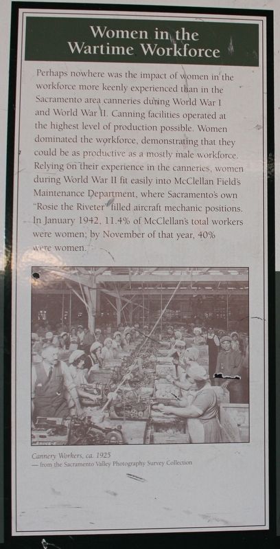 Women in the Wartime Workforce Marker image. Click for full size.