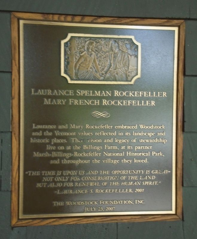 Laurance Spelman Rockefeller and Mary French Rockefeller Marker image. Click for full size.