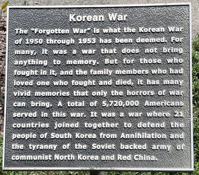 Korean War Marker image. Click for full size.
