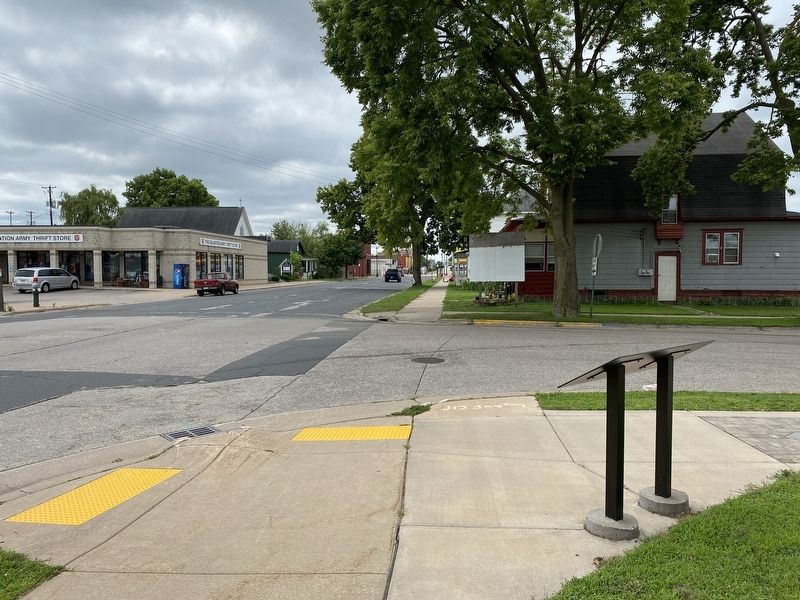 The Development of Copeland Avenue Marker, from the north. Click for full size. The Development of Copeland Avenue Marker, from the north image. Click for full size.
