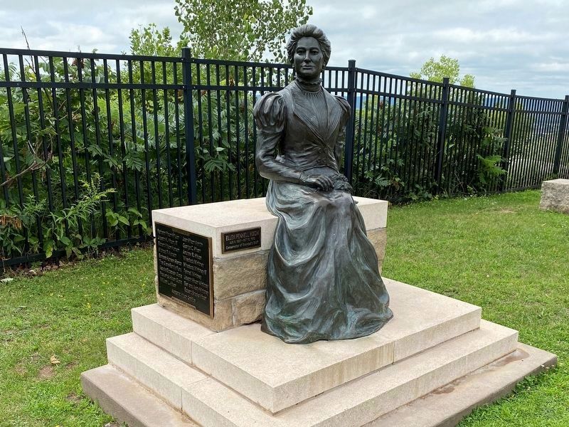 Statue of Ellen P. Hixon image. Click for full size.