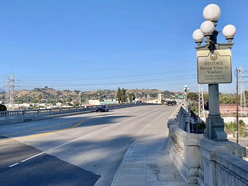Buena Vista Street Viaduct and Marker image. Click for full size.