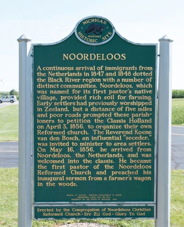 Noordeloos side of marker. Click for full size. Noordeloos side of marker image. Click for full size.