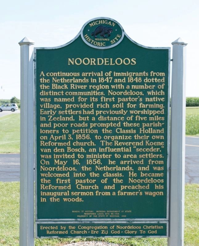 Noordeloos side of marker image. Click for full size.