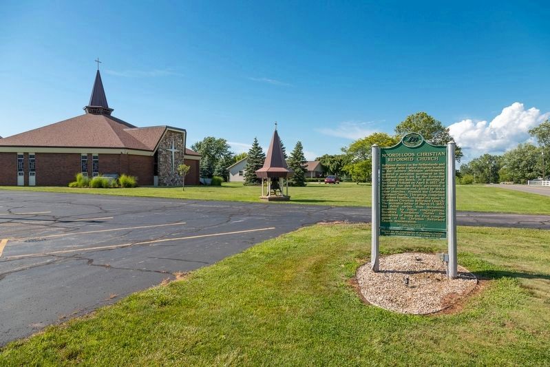 Noordeloos Christian Reformed Church and Marker. Click for full size. Noordeloos Christian Reformed Church and Marker image. Click for full size.