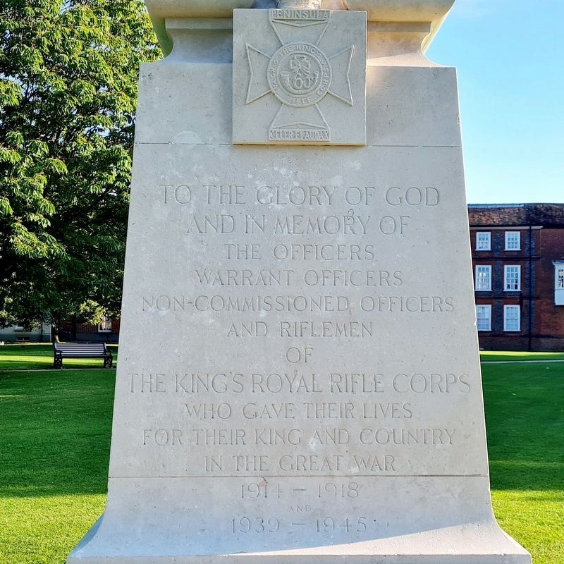 King's Royal Rifle Corps War Memorial image. Click for full size.