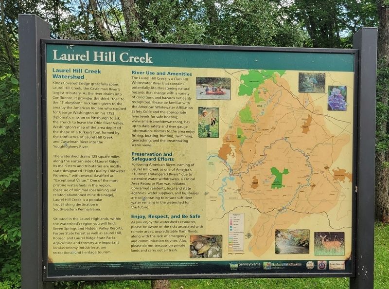 Laurel Hill Creek Marker. Click for full size. Laurel Hill Creek Marker image. Click for full size.