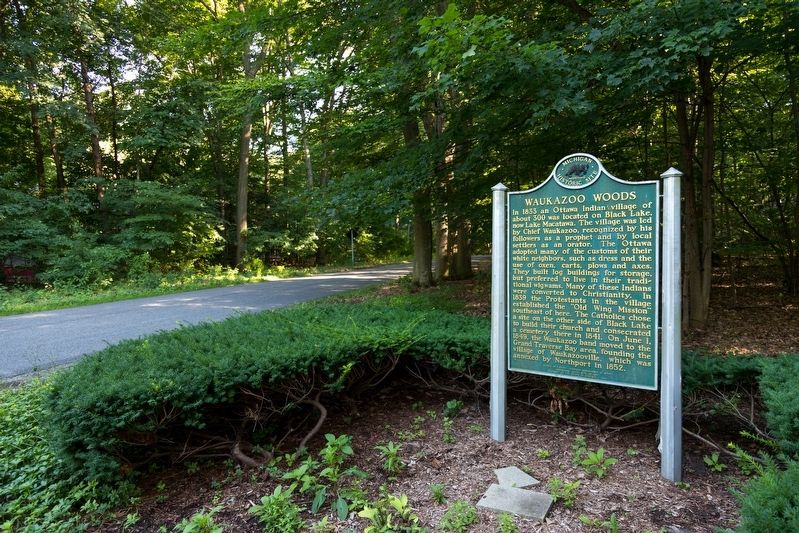 Waukazoo Woods Marker. Click for full size. Waukazoo Woods Marker image. Click for full size.