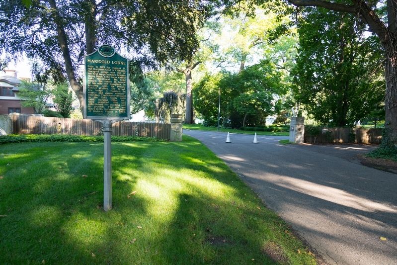 Marigold Lodge Entrance and Marker. Click for full size. Marigold Lodge Entrance and Marker image. Click for full size.