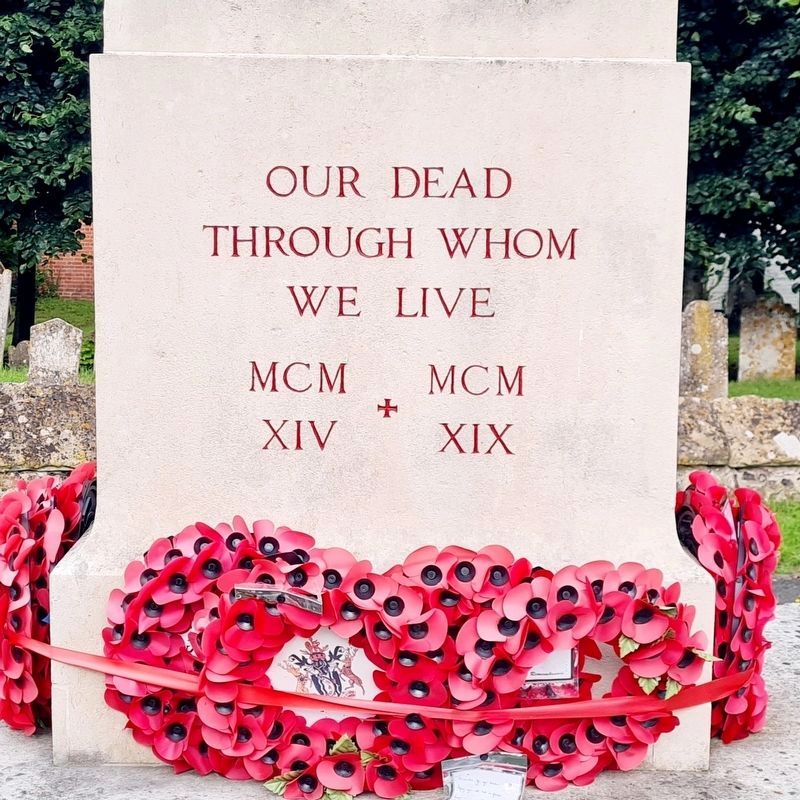Stockbridge War Memorial, Side One image. Click for full size.