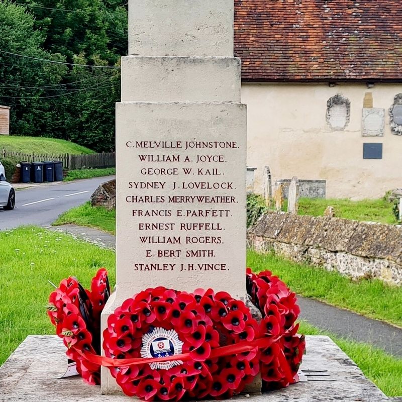 Stockbridge War Memorial, Side 3 image. Click for full size.