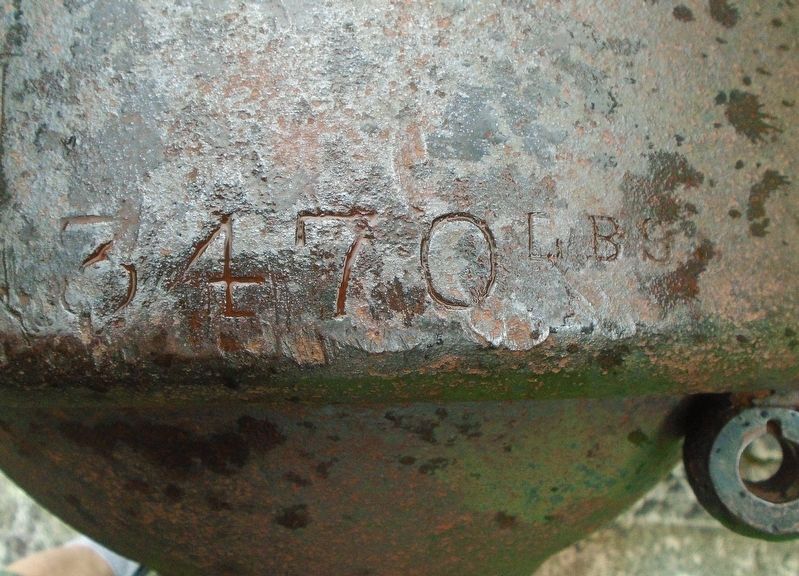 Woodstock Civil War Memorial Gun Weight Mark. Click for full size. Woodstock Civil War Memorial Gun Weight Mark image. Click for full size.