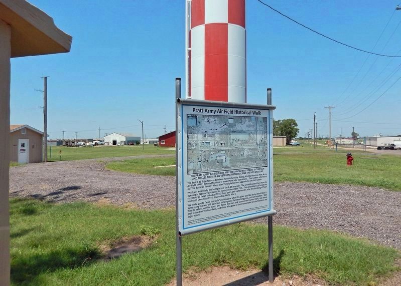 Pratt Army Air Field Historical Walk Marker image. Click for full size.