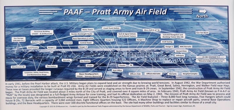 PAAF - Pratt Army Airfield Marker image. Click for full size.
